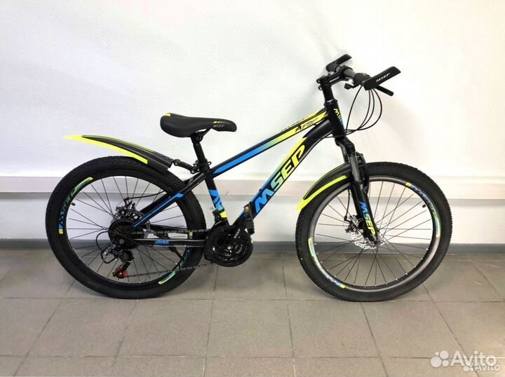 Подростковый велосипед Чёрный новый