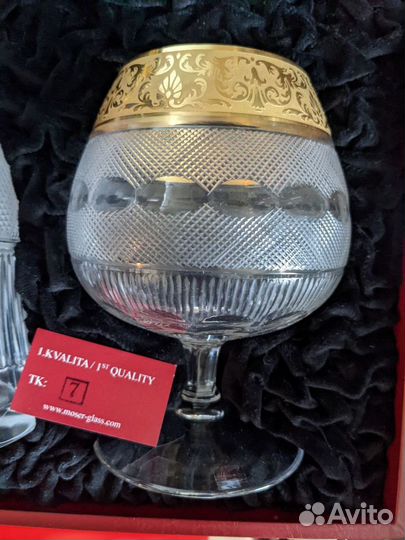 Гарнитур moser glass - графин и 2 бокала