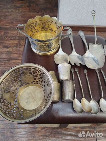 Серебряные столовые приборы Царизм РСФСР СССР