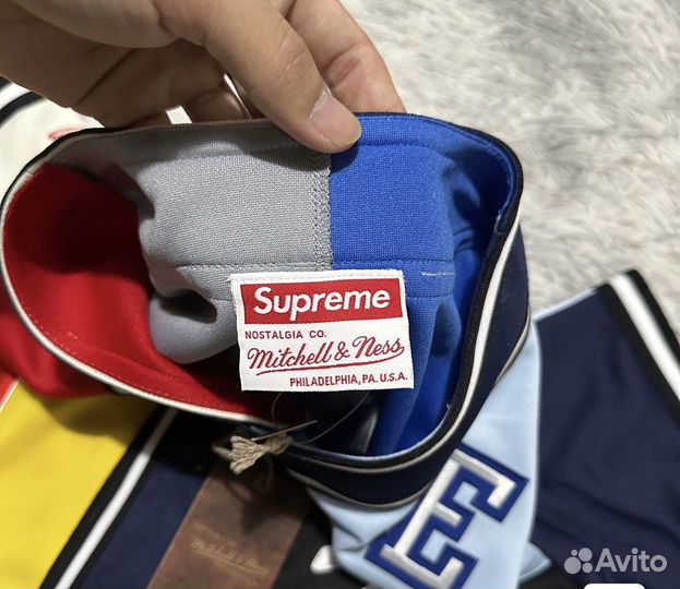 Supreme Patchwork Baseball Jersey x Mitchell&Ness