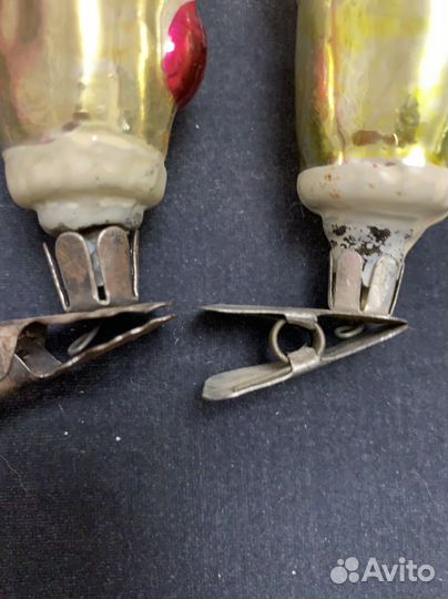 Елочные игрушки СССР дед мороз 2 шт