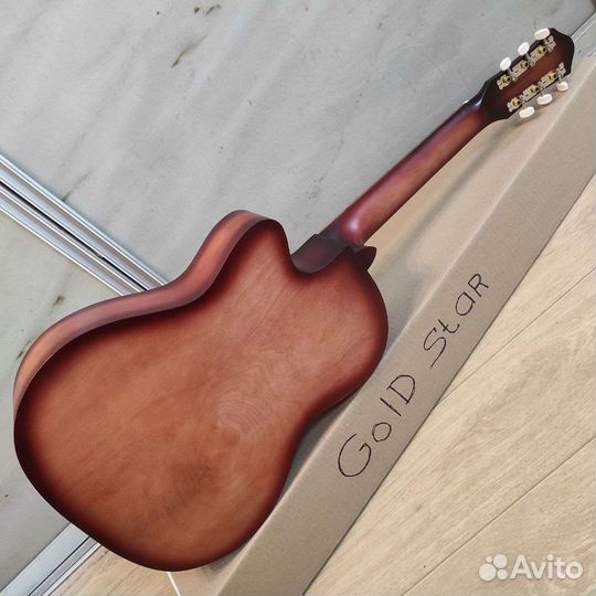 Гитара новая акустическая с широким грифом
