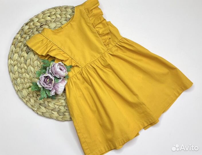 Пакет летней фирменной одежды для девочки 80-86 см