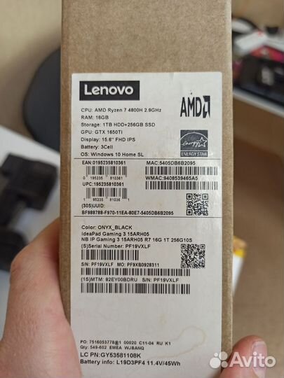 Мощный игровой ноутбук ryzen 7 rtx1650ti