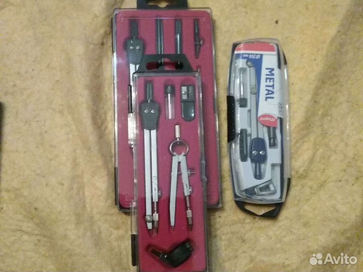 Циркуль набор чертежный, готовальня