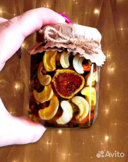 Корпоративные подарки Мед с орехами