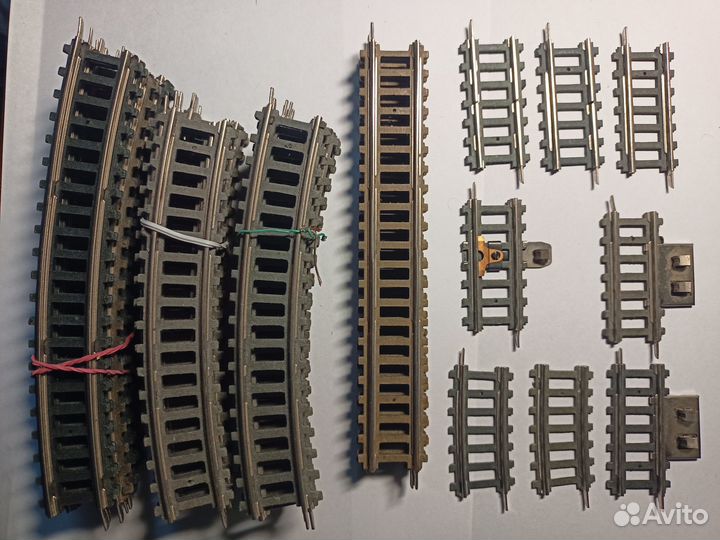 Рельсы, переключатели, сцепки, запчасти 1:87