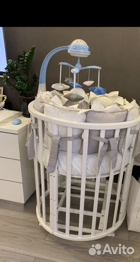 Кровать трансформер с маятником бук