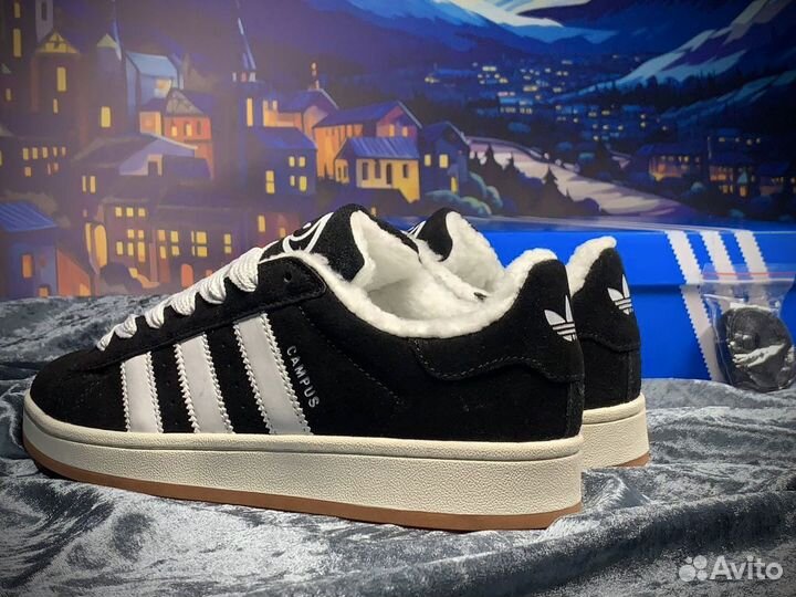 Кроссовки зимние adidas campus