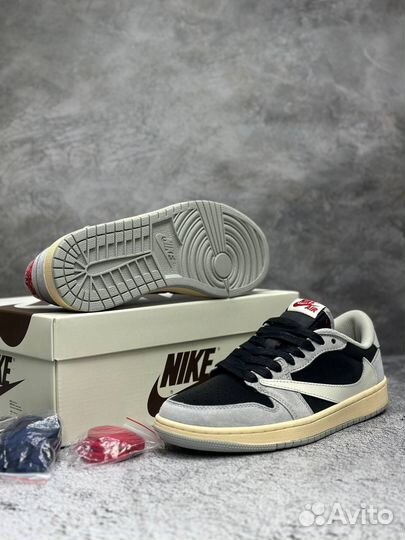 Кроссовки Nike air jordan 1 low travis scott