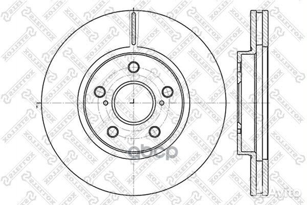 6020-4592V-SX диск тормозной передний Toyota C