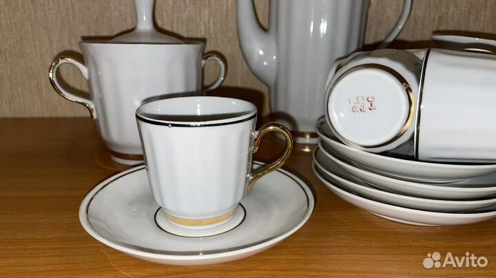 Чайный сервиз СССР. Подснежник. Фарфор. Барановка