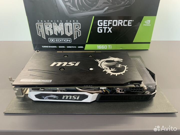 Msi GTX 1660 ti Armor OC 6gb на гарантии