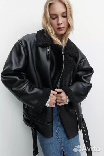 Дубленка-косуха женская