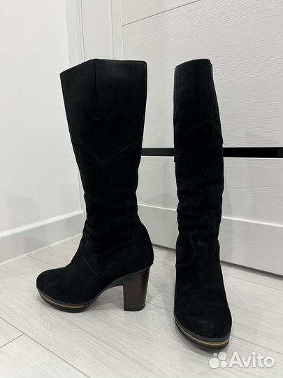 Сапоги натуральная замша