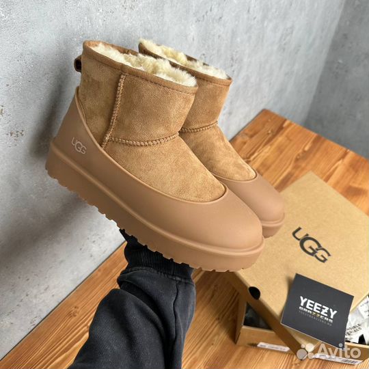 Мужские и Женские Ugg Mini II Chestnut + галоши