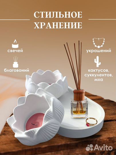 Подсвечники из гипса