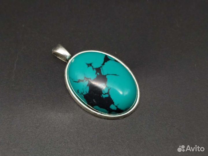 Кулон 1.8х2.5 см (Осадочная Морская Яшма)