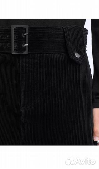 Юбка черная вельветовая