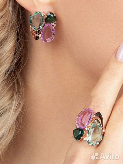 Комплект серьги и кольцо