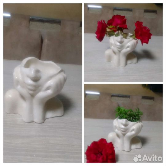 Гипсовые фигуры, органайзер, подсвечники