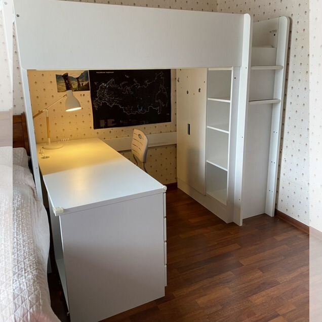 Кровать-чердак IKEA smastad б/у