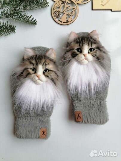 Звероварежки на заказ. Варежки с животными
