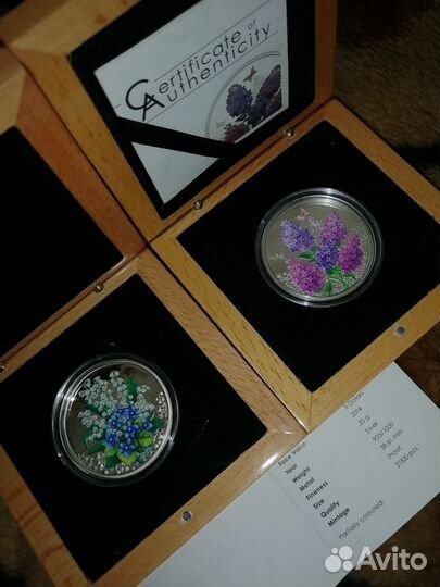 5 долларов О-ва Кука Набор из 2 монет Редкость