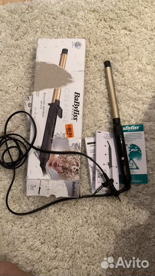 Плойка babyliss золотая