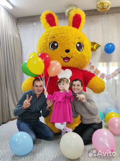 Белый Мишка поздравление/Аниматор/Ростовая кукла