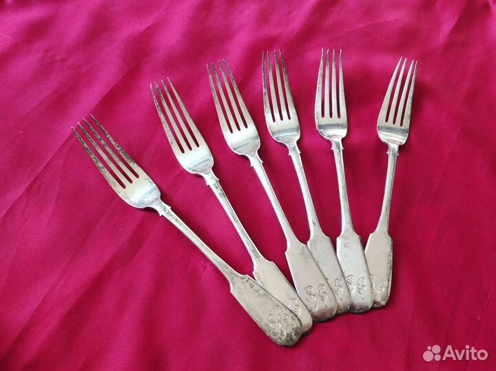Вилки серебро 84 проба