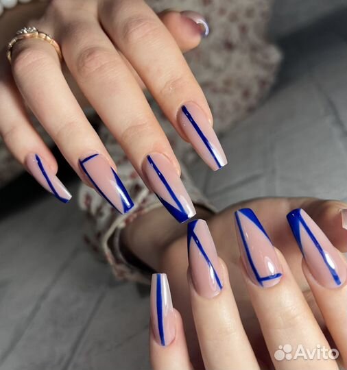 Маникюр гель лак наращивание