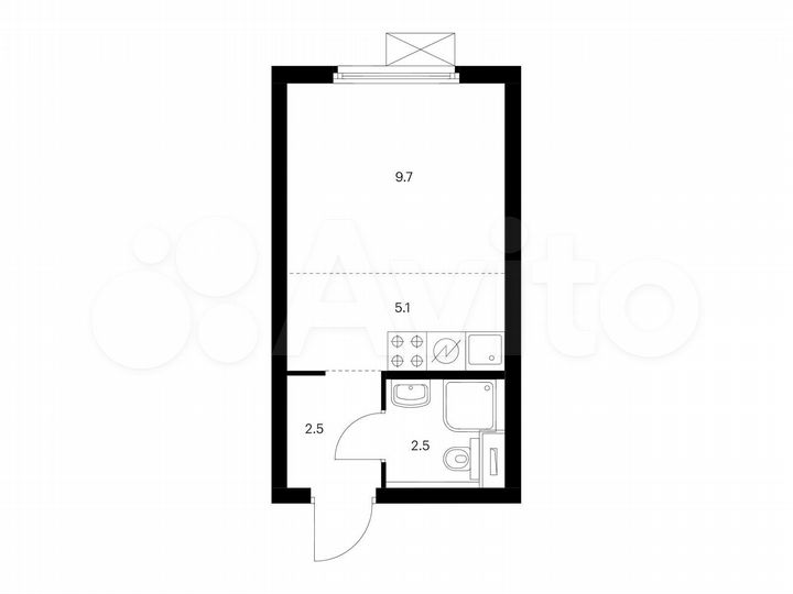 Квартира-студия, 19,8 м², 14/33 эт.