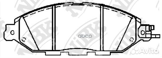 Колодки торм.пер. nissan