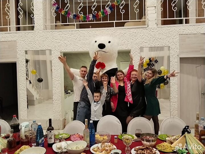 Ростовые куклы. Белый Мишка.Чебурашка