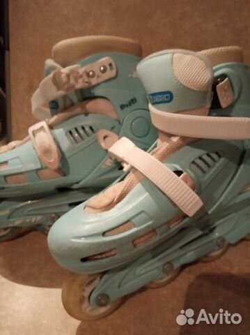 Коньки роликовые раз 34 и набор защиты