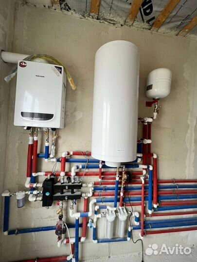 Монтаж водяного теплого пола бойлерная под ключ