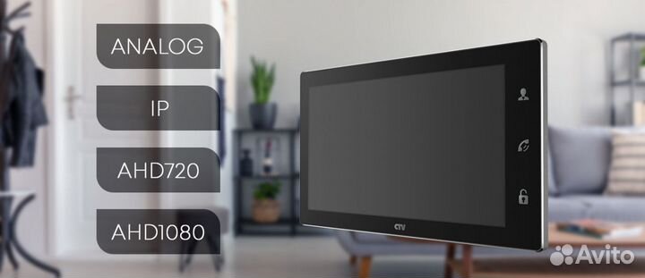 Монитор видеодомофона CTV-M4102FHD