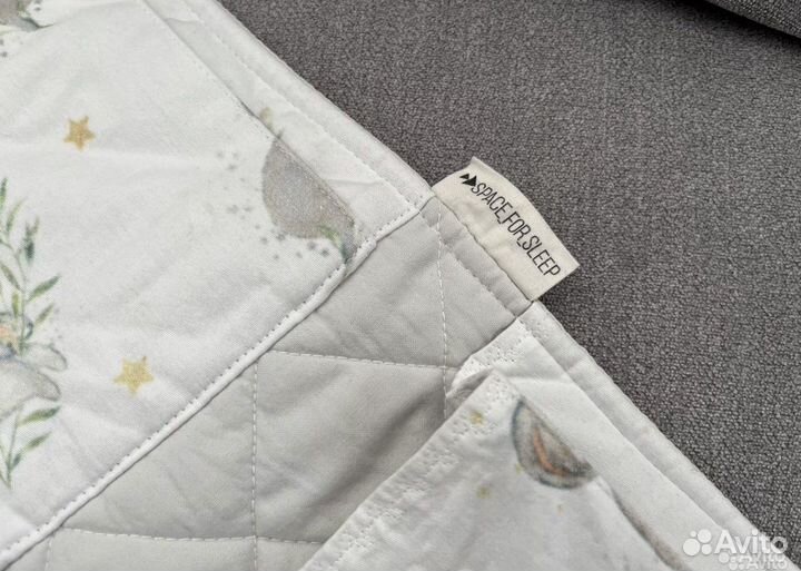 Карман органайзер на детскую кроватку коала серый