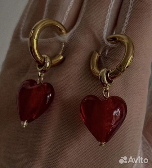 Cepьгu в стиле mayol Heart of Glass