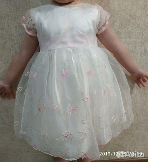 Платья 2-7лет, меховая накидка от 1 до 4 лет