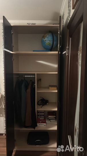 Шкаф двухстворчатый с антресолью