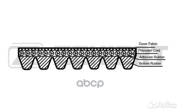 Ремень поликлиновой Ford Transit VII 06- kr-7pk