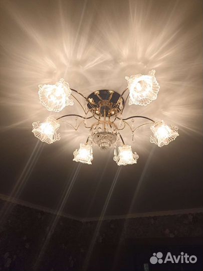 Люстра потолочная бу