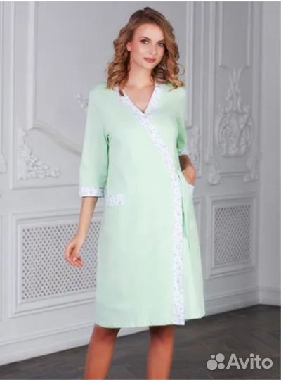 Женский халат с ночнушкой для беременных