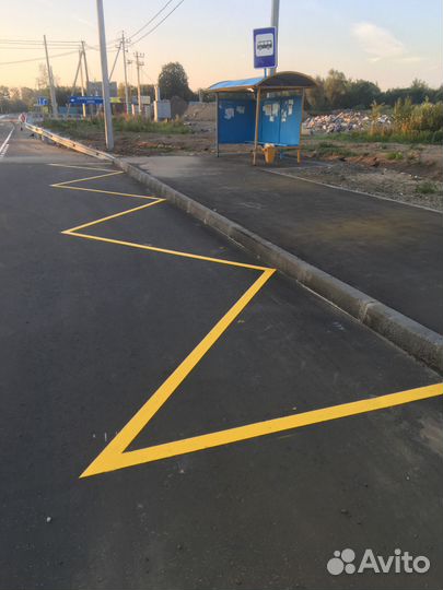 Дорожная разметка (холодный пластик)