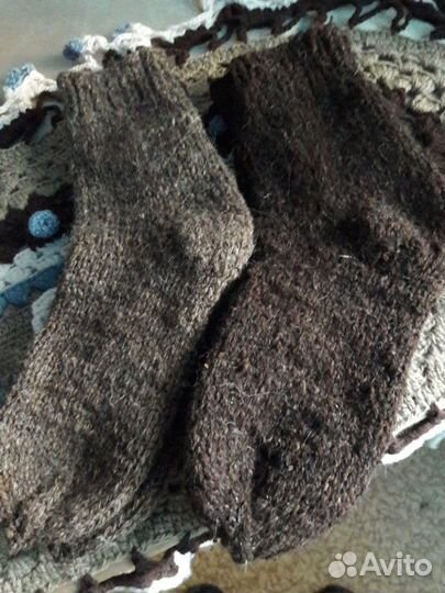 Мужские носки самовязки шерсть