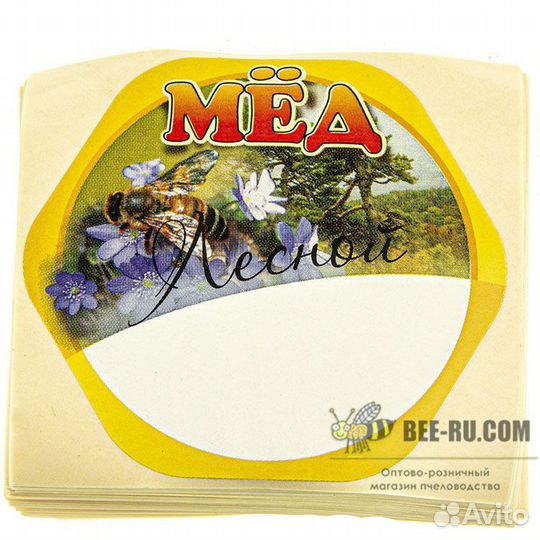 100 шт. Этикетка Мед Лесной