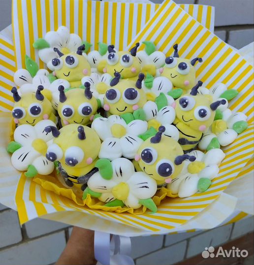 Маршмеллоу. Маршболлы. Букет из маршмеллоу