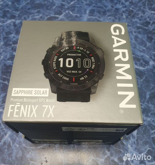 Garmin Fenix 7X Sapphire Solar Black